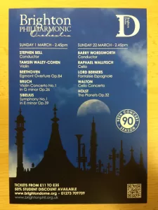 Cover of Programme for BPO's 90th Concert Season